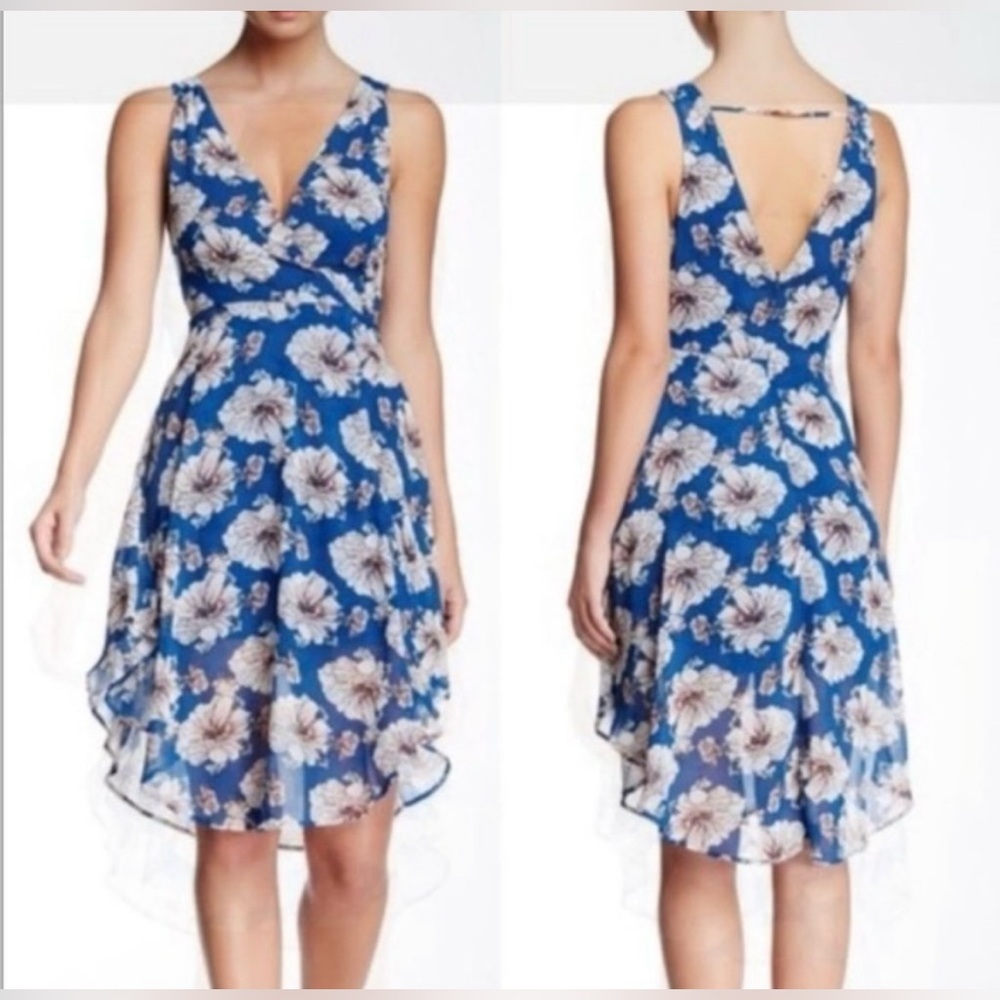 Astr the Label Blue White Floral Dress Size S Small